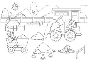 construction birthday party Google Images Kindergarten coloring