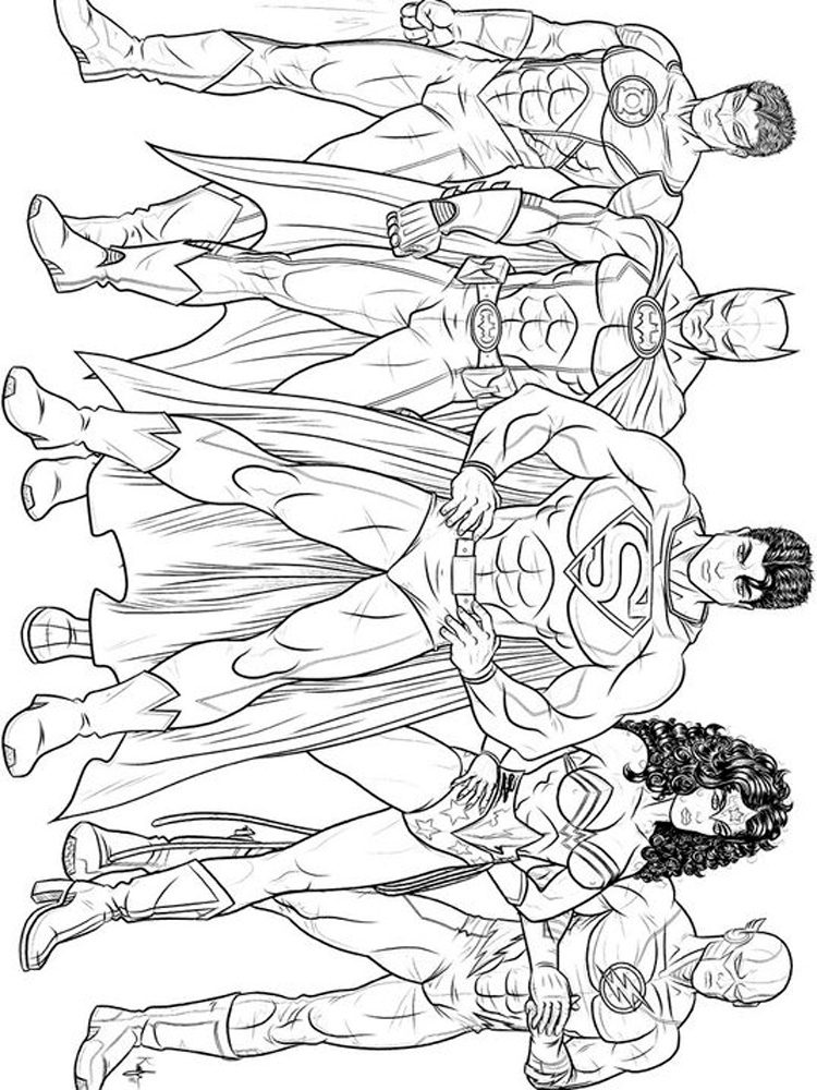 DC Superhero coloring pages. Free Printable DC Superhero coloring pages.