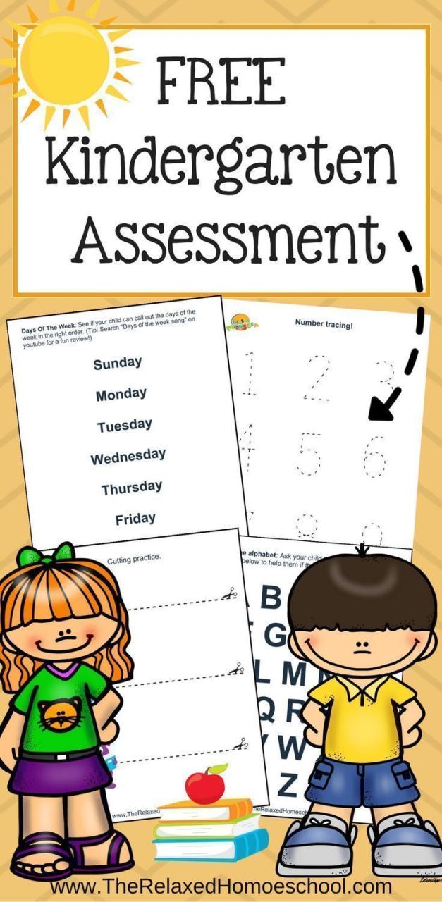 Kindergarten Readiness Kindergarten Homeschool Worksheets