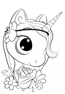 Cute unicorn coloring pages for kids in 2020 Unicorn coloring pages