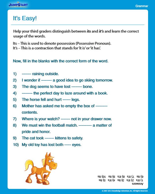 Free Printable Third Grade Grade 3 English Worksheets