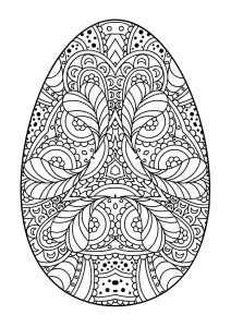 Egg pattern for Easter Coloring pages for you