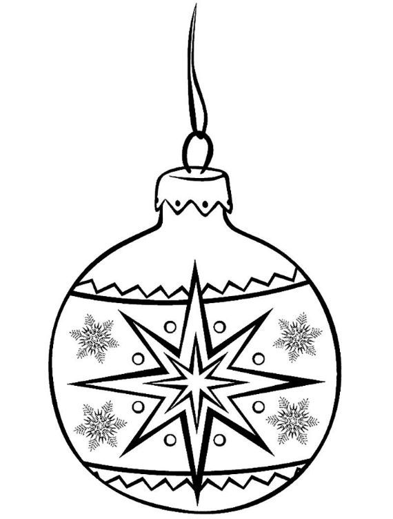 Christmas Ball Ornaments Coloring Pages
