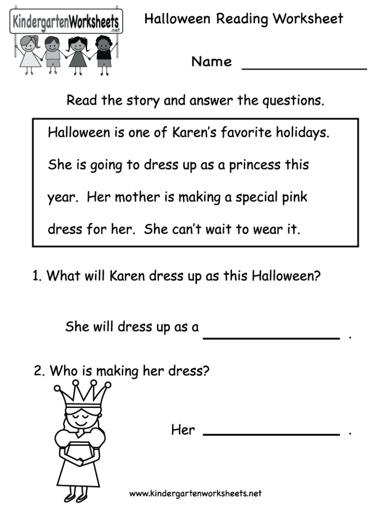 Printable Kindergarten Literacy Worksheets