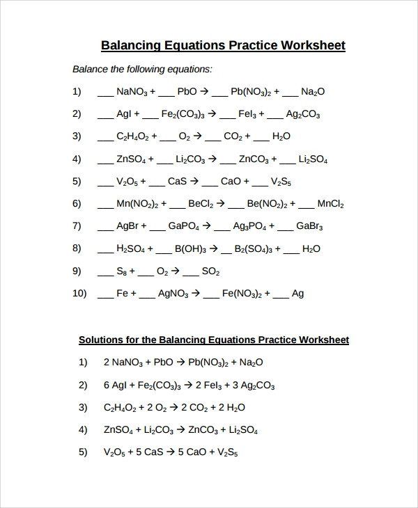 Balancing Nuclear Equations Practice Worksheet Answers