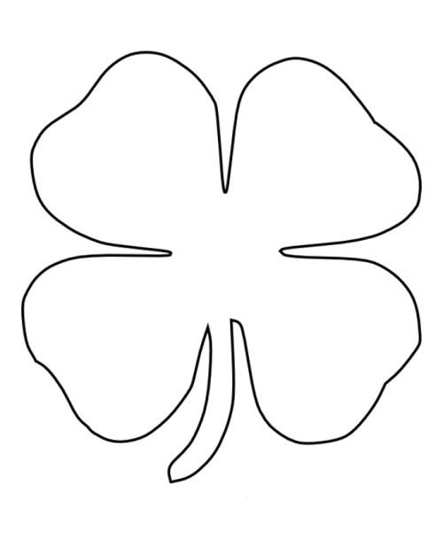 Coloring Pages Of Four Leaf Clover