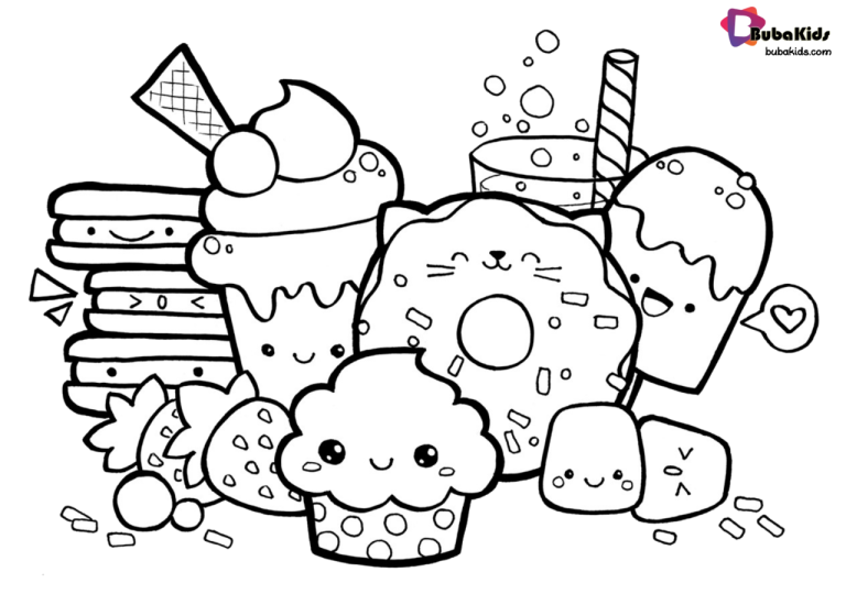 Printable Food Coloring Pages