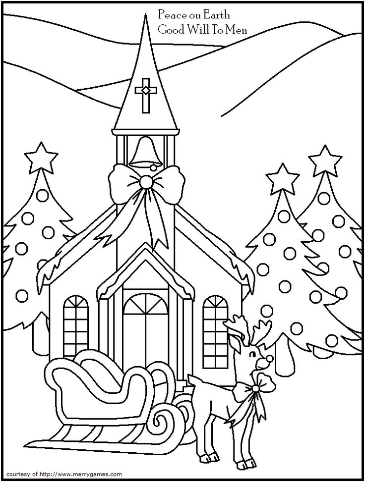 Christmas Coloring Pages For Church