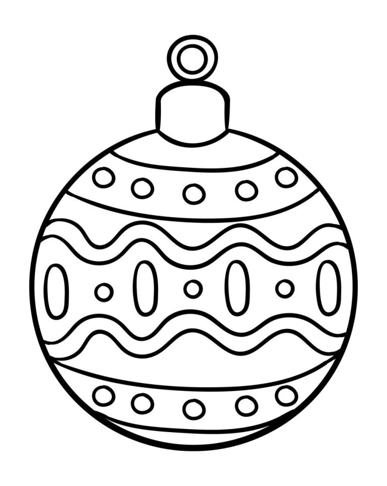 Christmas Ornaments Color Pages