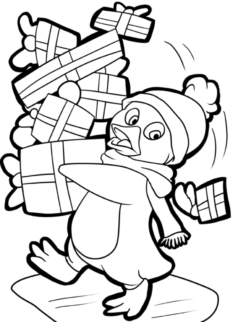 Full Page Christmas Coloring Pages