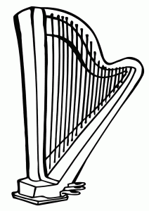 Harp coloring pages Coloring pages to download and print