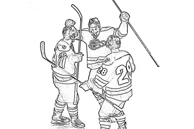 Coloring Hockey Pages