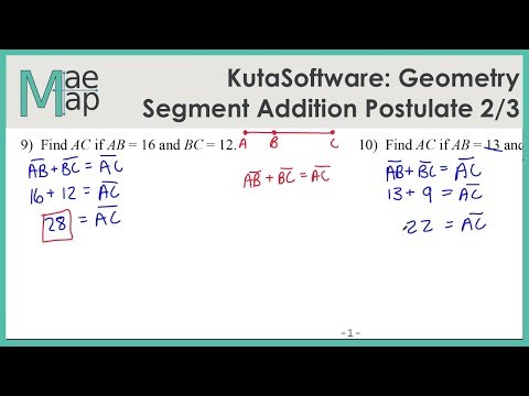 Angle Addition Postulate Worksheet Kuta Software