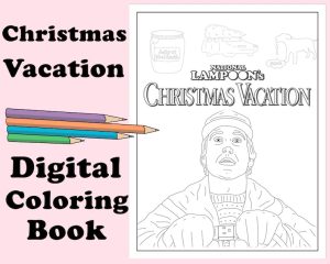 National Lampoon's Christmas Vacation Adult Coloring Book Etsy
