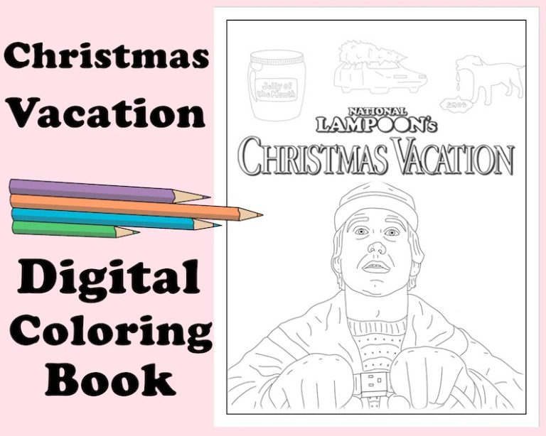 Christmas Vacation Coloring Pages