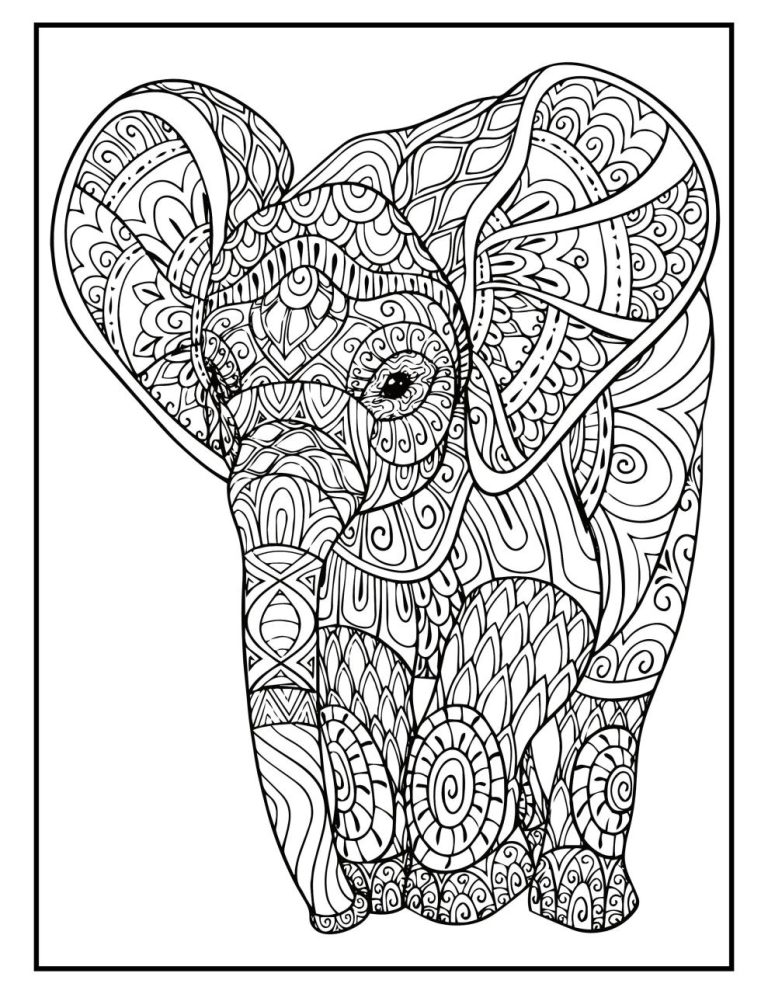 Elephant Color Pages