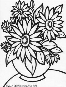 Flower Coloring Pages For Teens Coloring Home