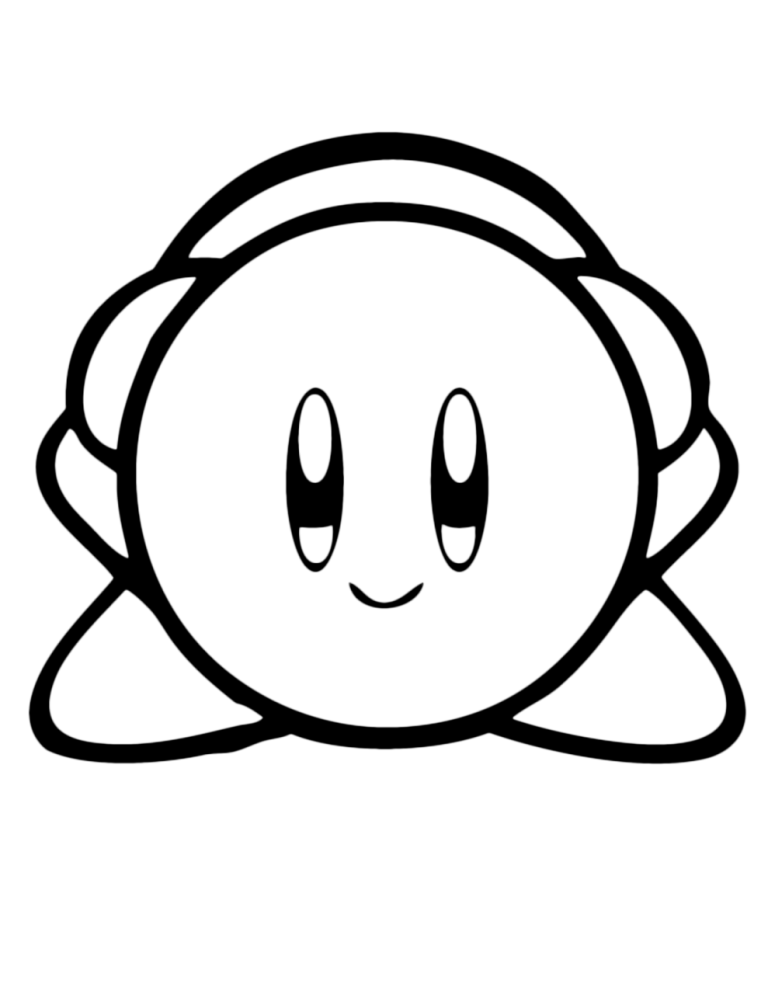 Kirby Coloring Page