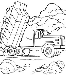 Construction Vehicles Coloring Pages PRINTABLE Kids Worksheets
