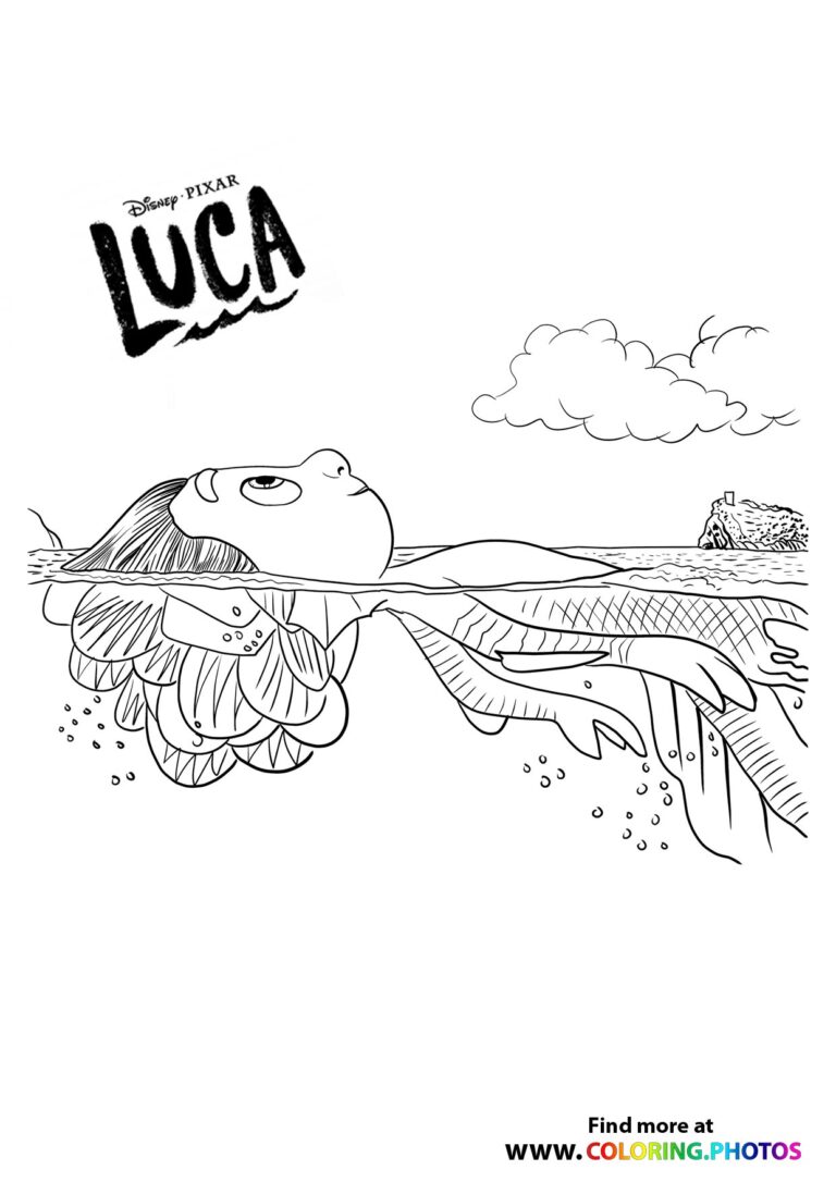 Luca Coloring Page