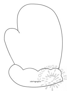 Mitten pattern Coloring Page