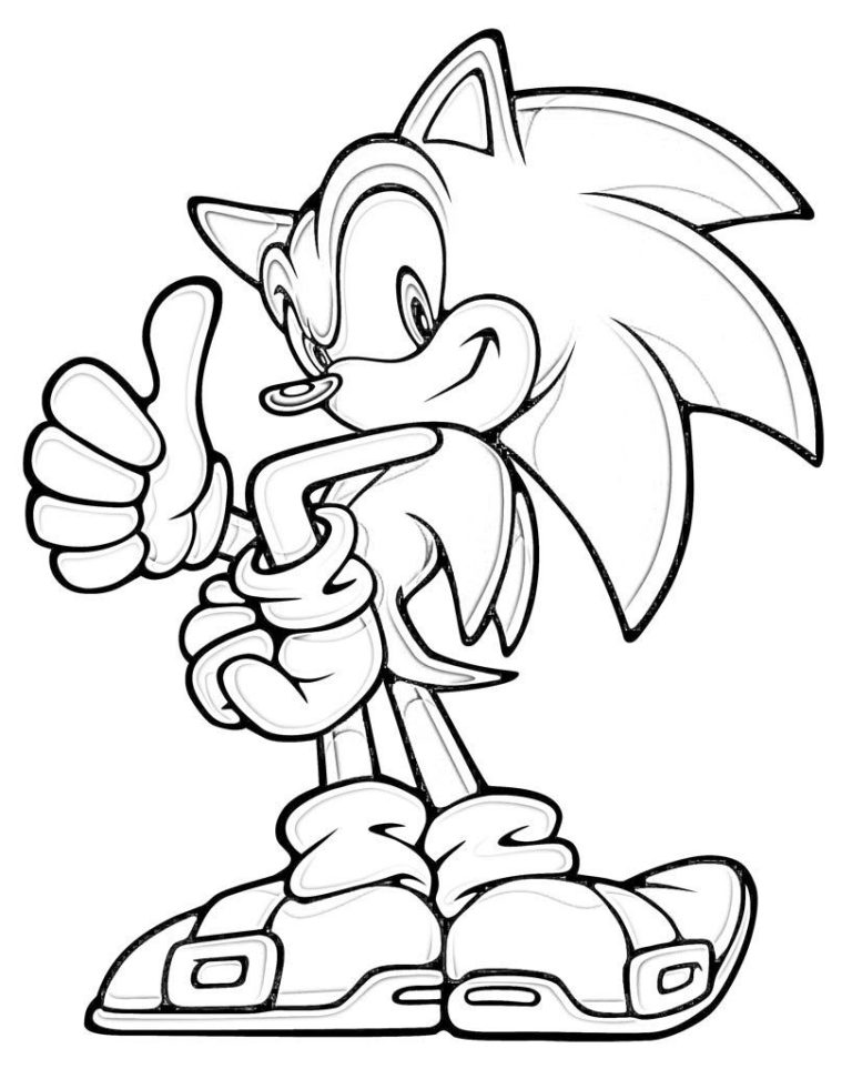 Sonic Boom Sonic Coloring Pages