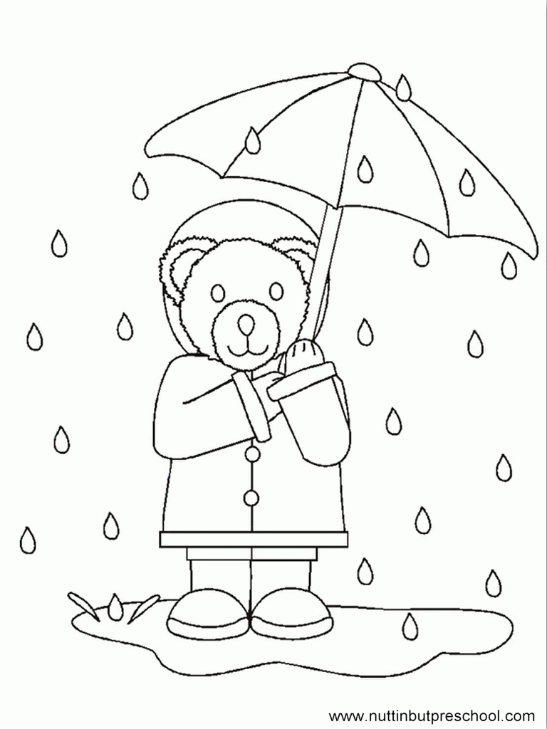 Coloring Pages Rainy Day