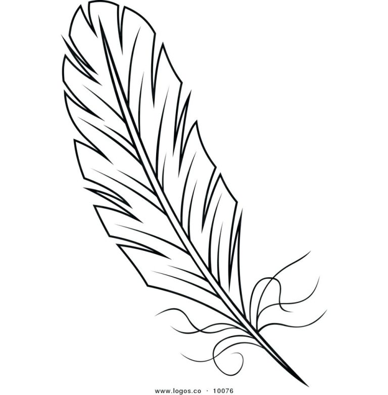 Feather Coloring Pages