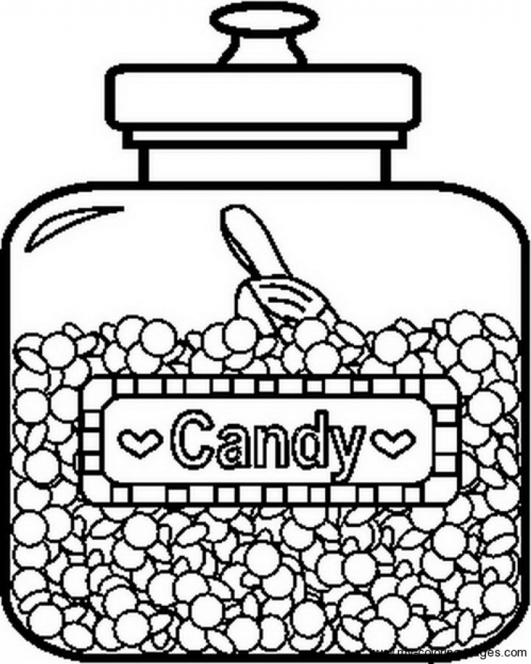 Coloring Pages Of Candy
