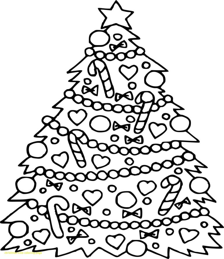 Christmas Trees Coloring Pages