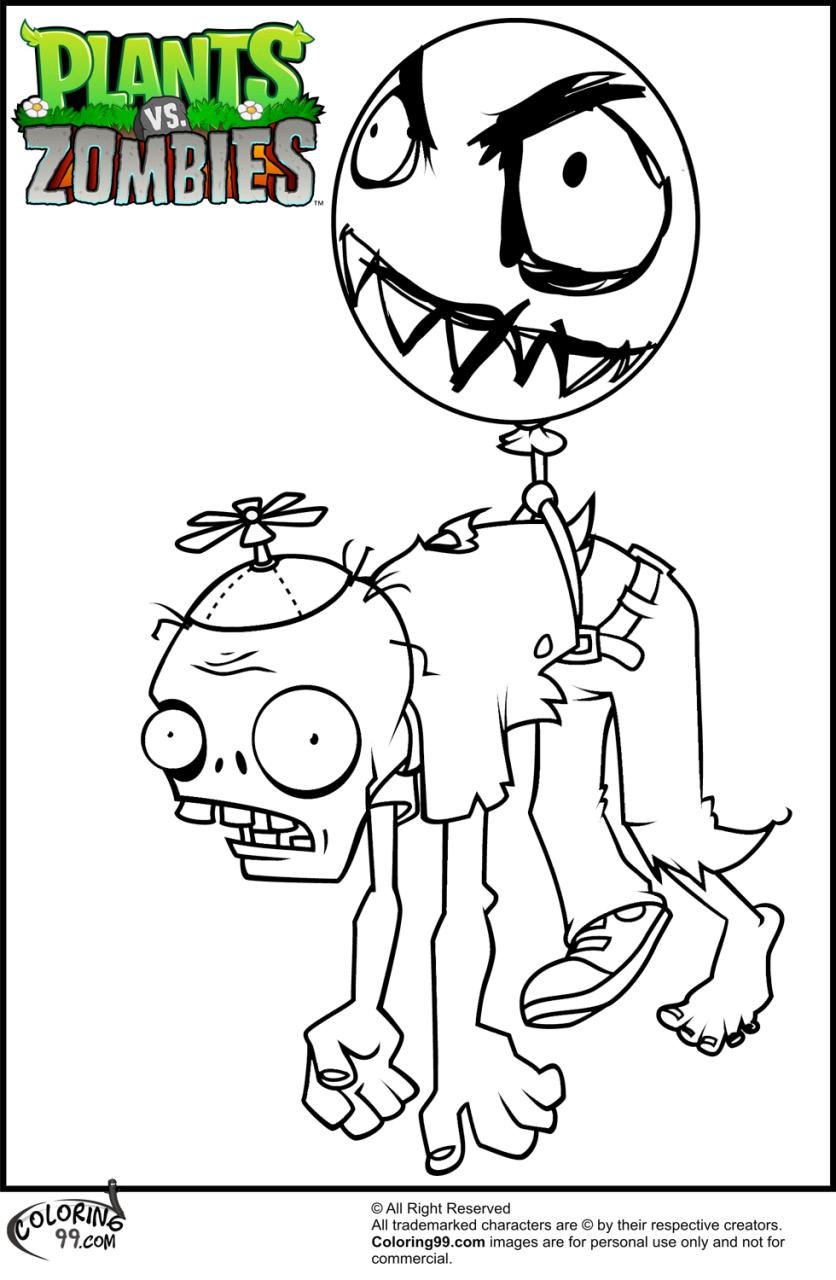 Coloring Pages Of Zombies