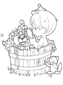 Precious Moments Christmas Coloring Pages Free at