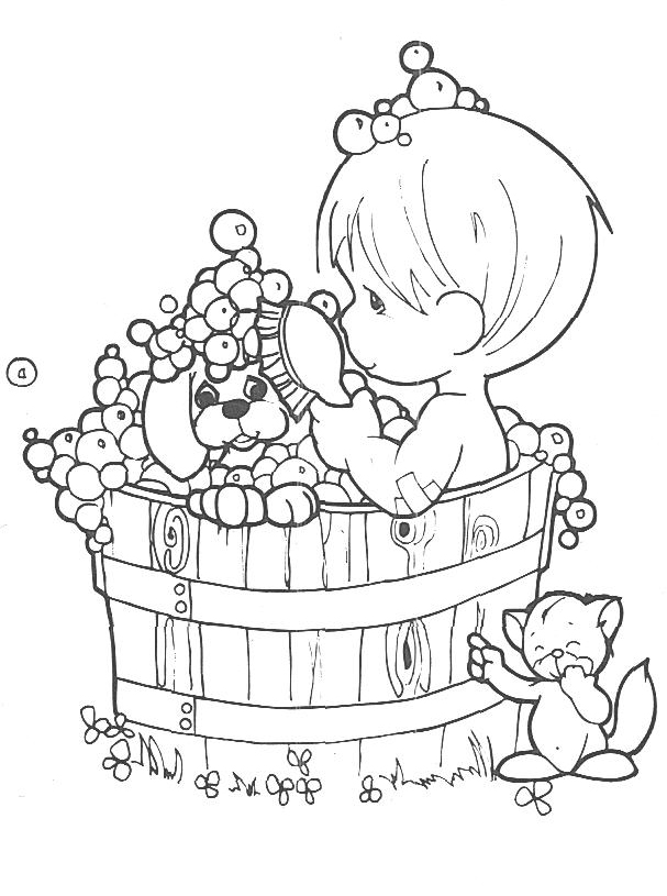 Precious Moments Christmas Coloring Pages
