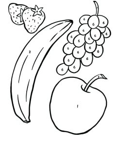 Printable Fruit Coloring Pages at Free printable