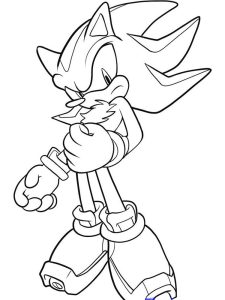 Shadow the Hedgehog coloring pages. Free Printable Shadow the Hedgehog