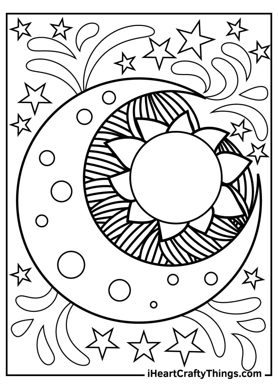 Sun And Moon Coloring Pages (Updated 2021)