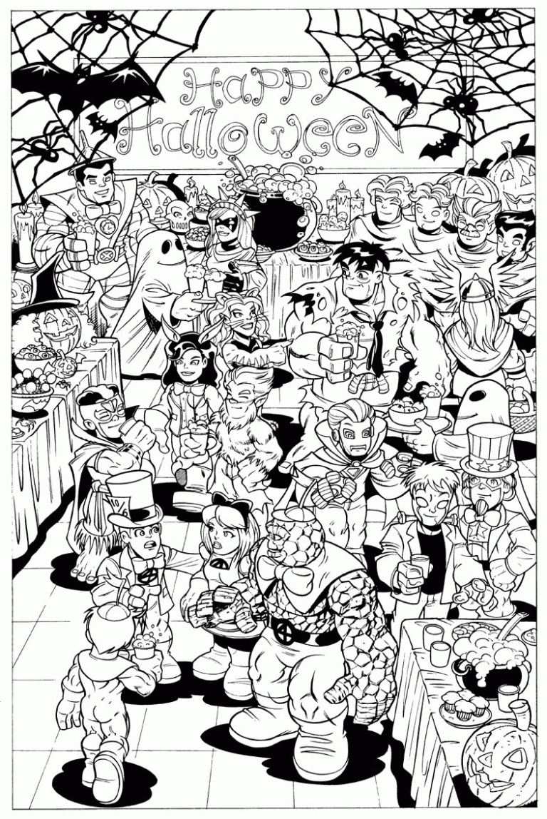 Squad Coloring Pages