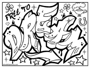 Swag Graffiti Coloring Pages at GetDrawings Free download