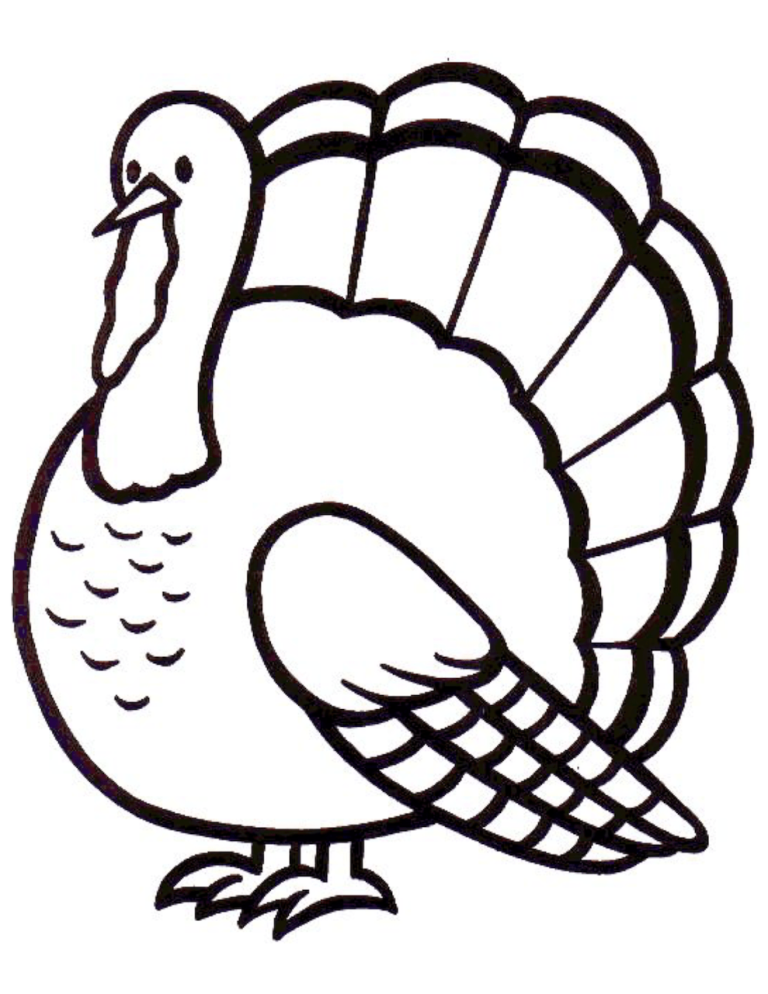 Turkey Coloring Pages Free