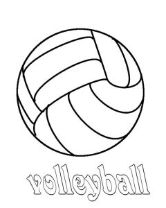Volleyball Coloring Page Download & Print Online Coloring Pages for