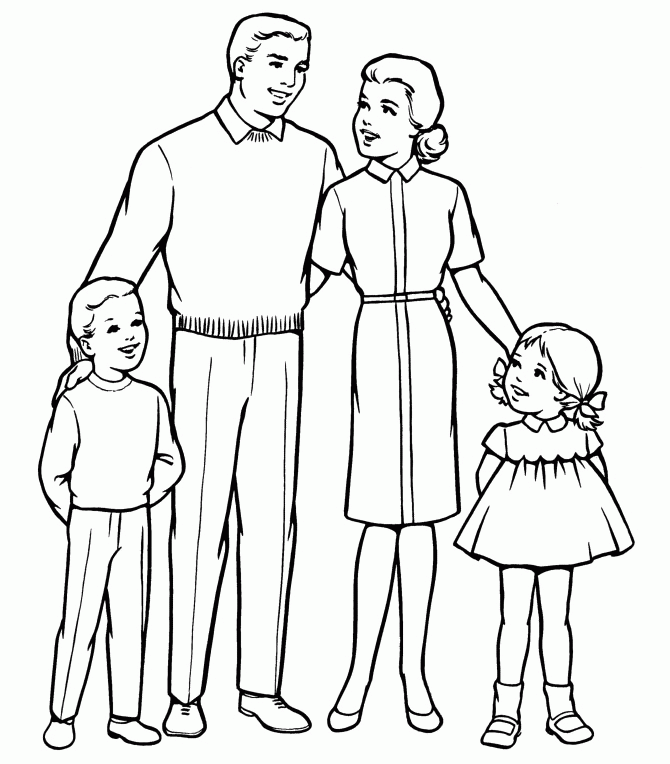 Coloring Pages Family