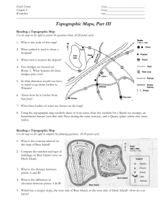How To Read A Topographic Map Worksheet Answers