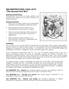 35 The Politics Of Reconstruction Worksheet Answers Worksheet