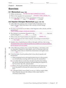 Motion And Momentum Worksheet Answers Breadandhearth