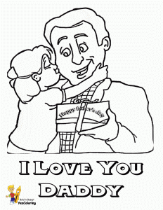 Cool Father Day Coloring Pages Fathers Day 34 Free I Love Dad