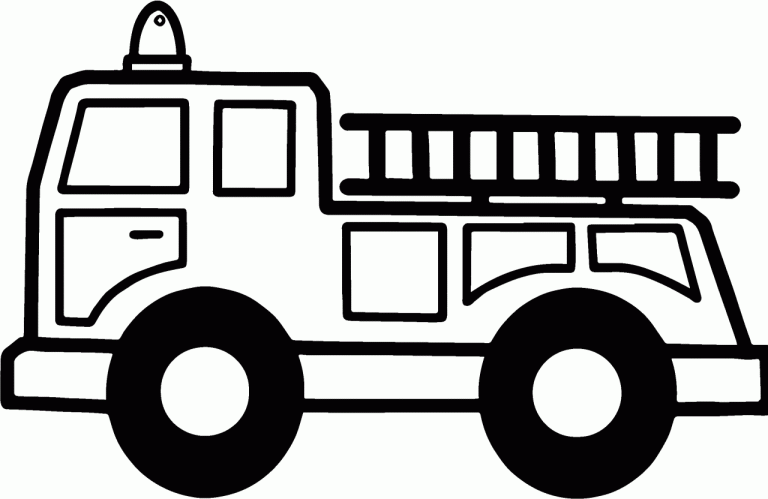 Easy Truck Coloring Pages