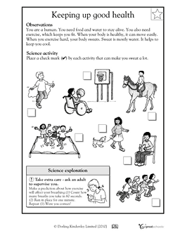 Free Printable Health Worksheets For Kindergarten
