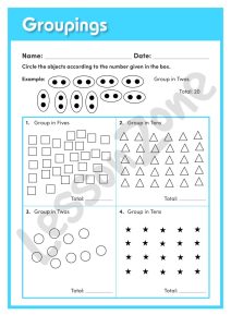 Multiplication Grouping Worksheets Grade 2 Worksheet Fun