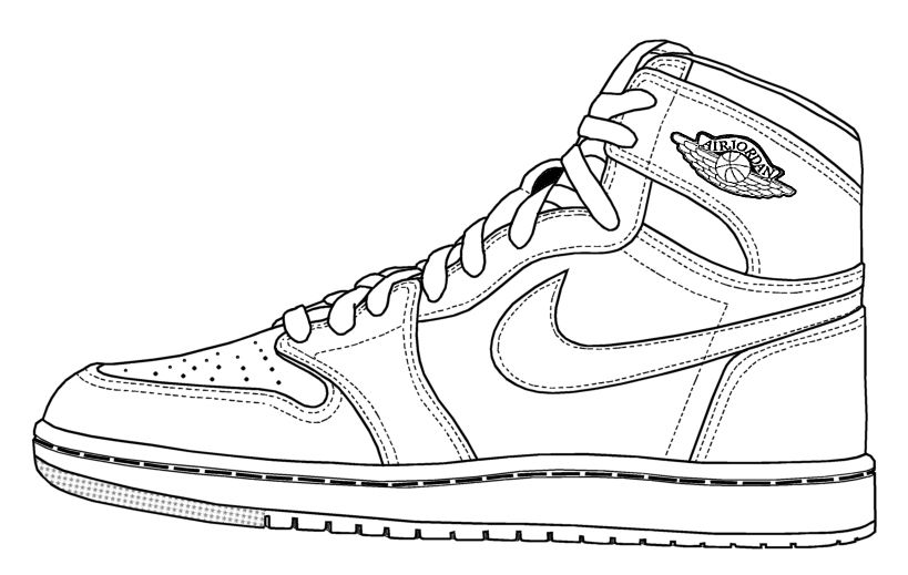 Jordan shoe coloring pages Enjoy Coloring Sneakers drawing