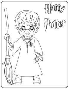 Harry Potter Coloring In Pages Harry Potter Coloring Pages